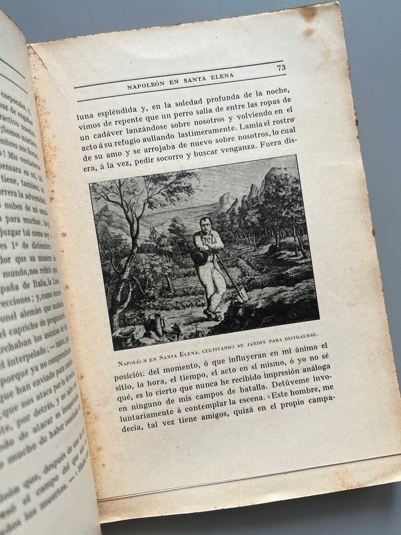 Libro de: Napoleón En Santa Elena, Conde De Las Cases - Casa Editorial Hispano-Americana, Ca. 1920