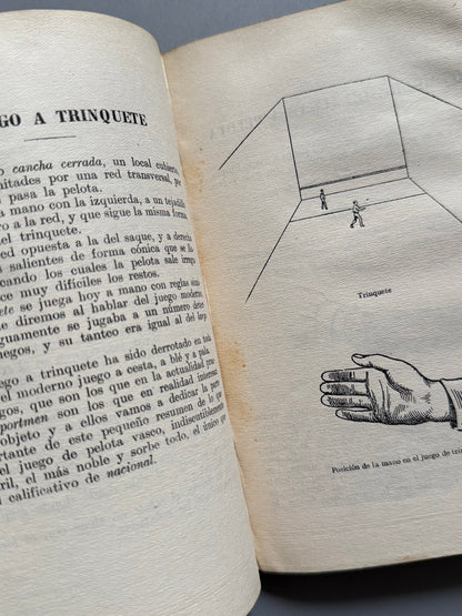 Libro de: Pelota vasca, Salvador del M. Gibert - Biblioteca Los Sports, ca. 1920