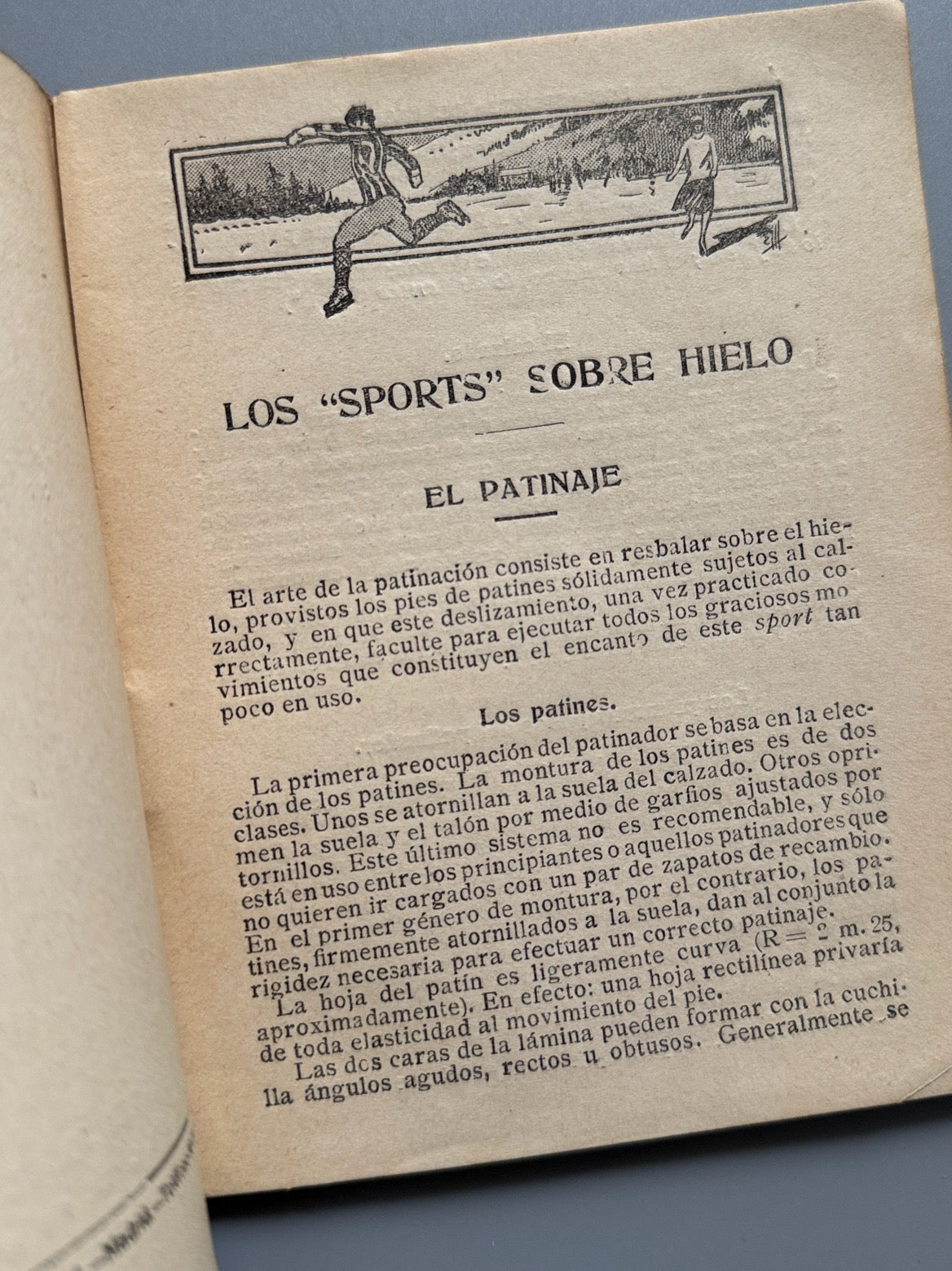 Libro de: El patinage y los deportes de invierno, Paul Ferrand - Ediciones Españoles, ca. 1920