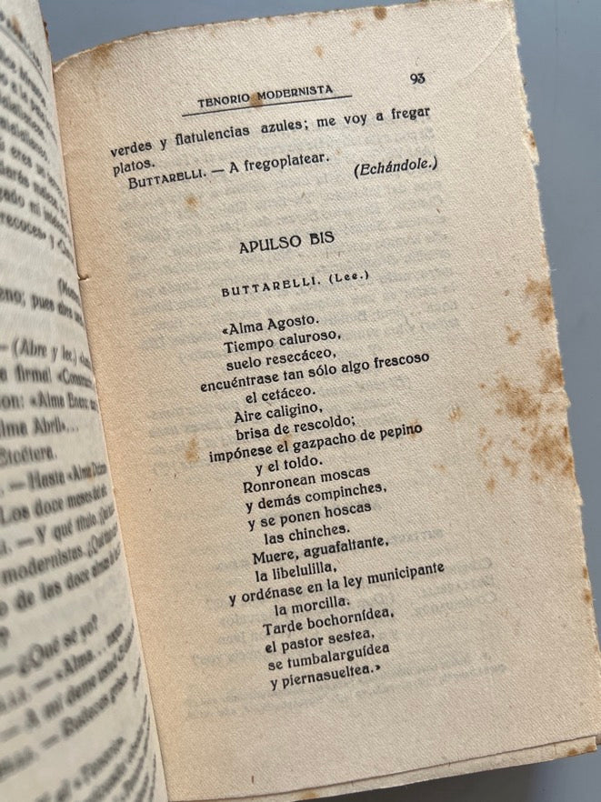 Libro de: Entremeses, Sainetes Y Teatralerias, Pablo Parellada - Librería De Francisco Beltrán, 1921