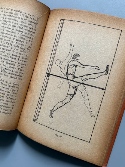 Libro de: Concursos atléticos, Manuel Orbea y Biardeau - Librería Sintes. Los Sports, ca. 1920