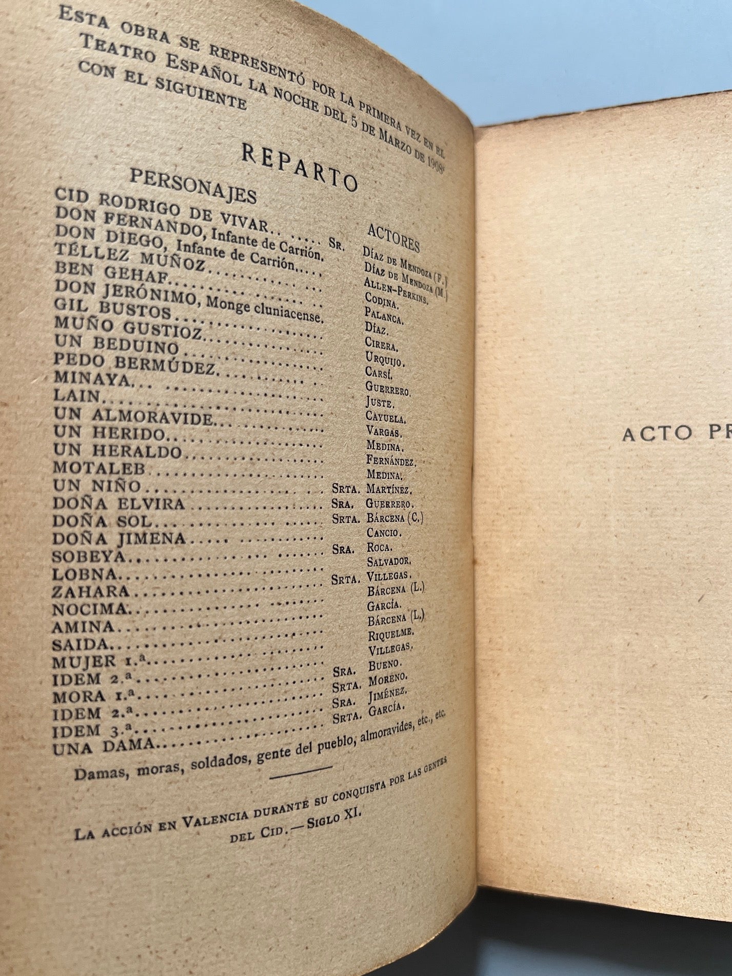 Libro de: Las Hijas Del Cid, Eduardo Marquina -  Renacimiento, 1912