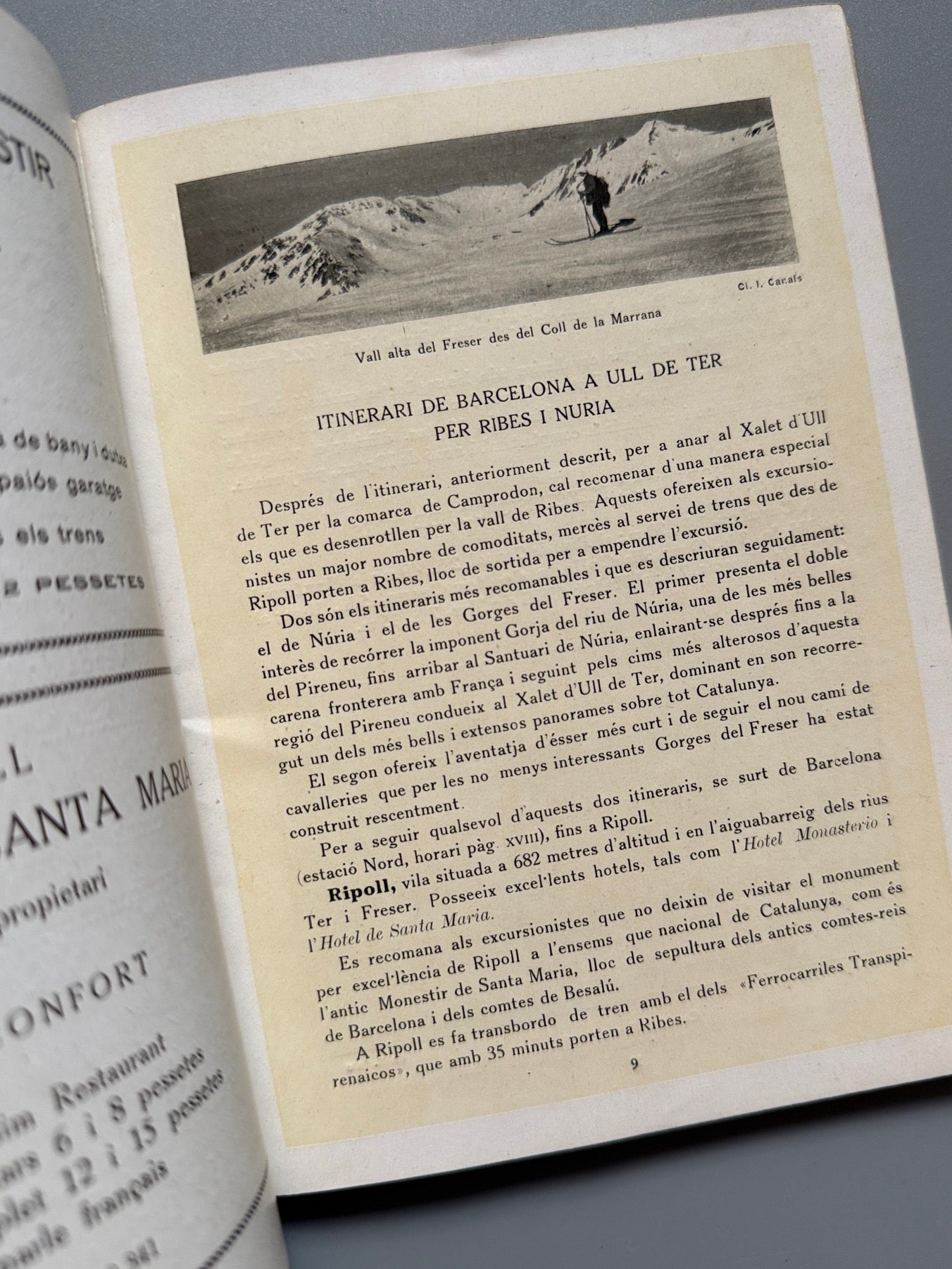 Libro de: Ull de Ter. La Renclusa. Xalets refugis - Centre Excursionista de Catalunya, 1921