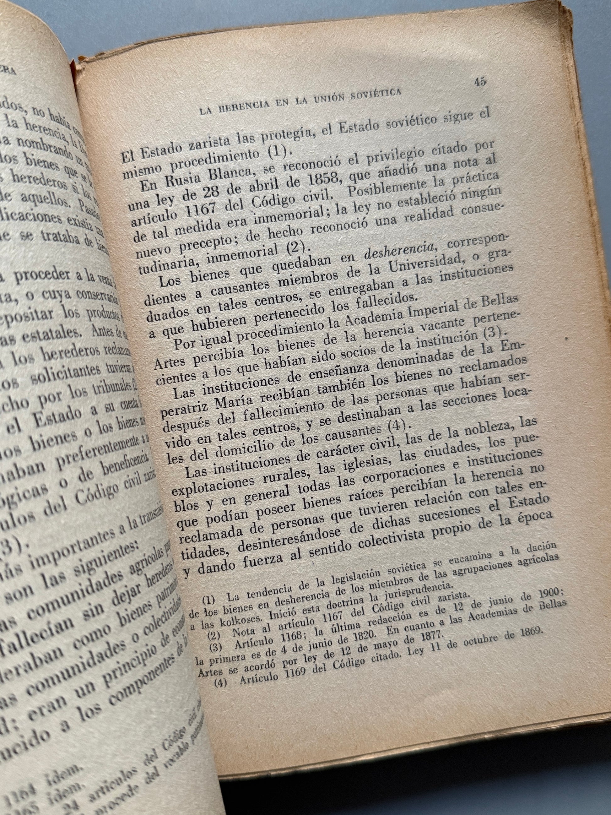 Libro de: La herencia de la Unión Soviética, Pablo Balsells y Morera - Temas jurídicos soviéticos, 1935