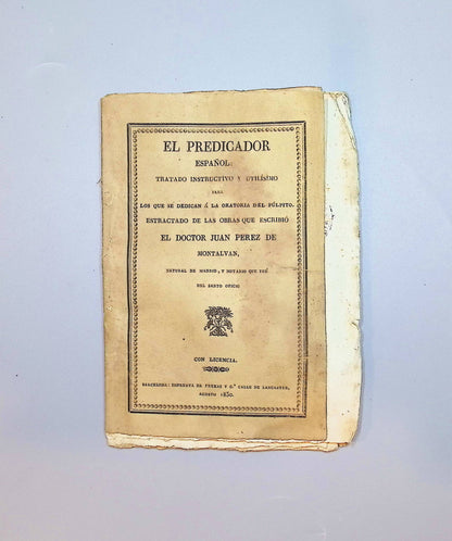 El predicador español, Juan Perez de Montalvan - Imprenta de Freixas, 1830