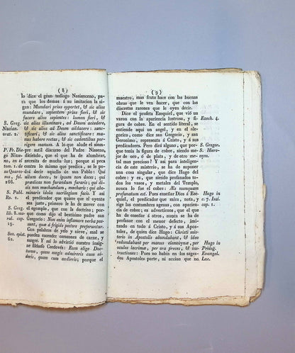 Libro de: El predicador español, Juan Perez de Montalvan - Imprenta de Freixas, 1830