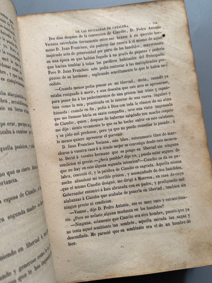 Libro de: Historia de las escuadras de Cataluña, José Ortega y Espinós - Librería del Plus Ultra, 1859