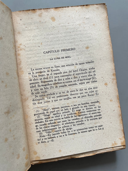 Libro de: ¡antes La Muerte!, Tokutomi Kenjiro - Librería Y Editorial Rivadeneyra, Ca. 1920