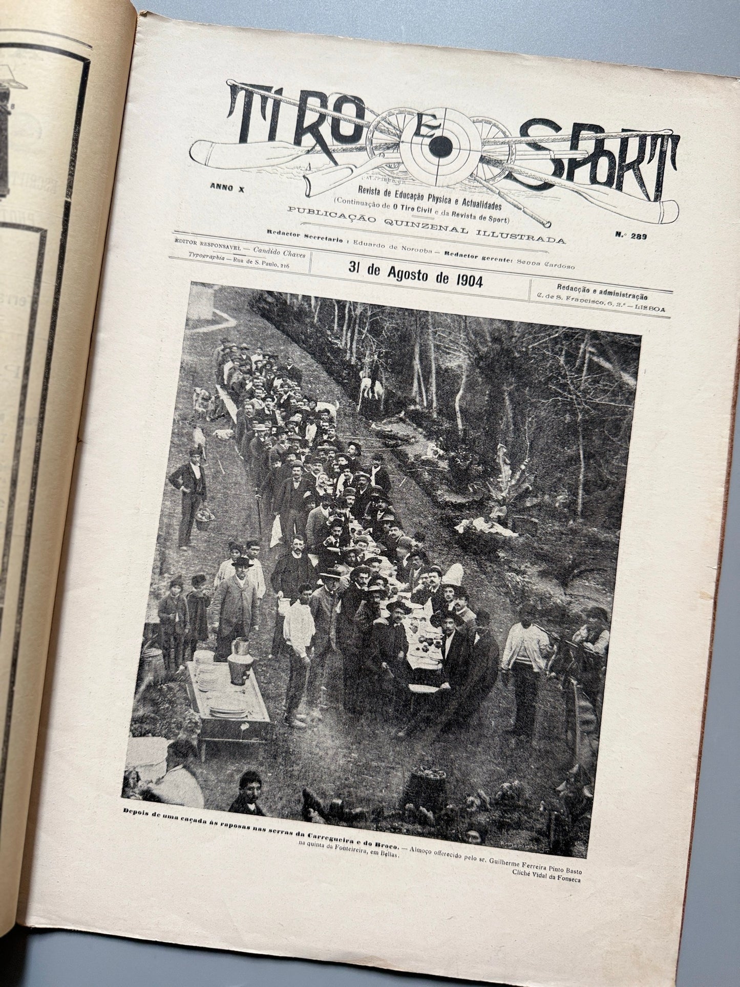 Libro de: Tiro e Sport nº289 - Candido Chaves Editor, 31 de agosto de 1904