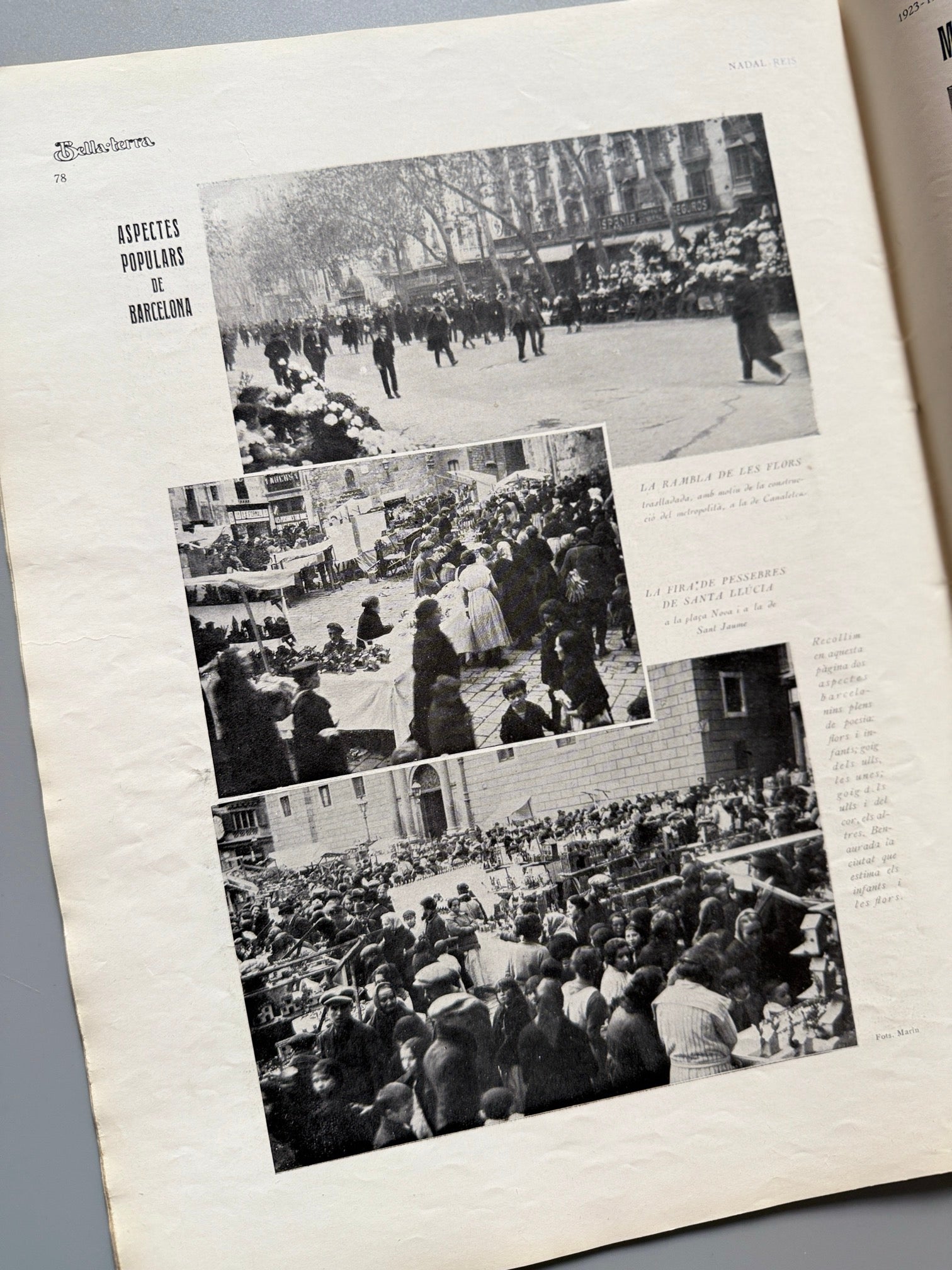 Libro de: Bella terra, nadal-reis. Navidad-Reyes - Barcelona, 1924-1925