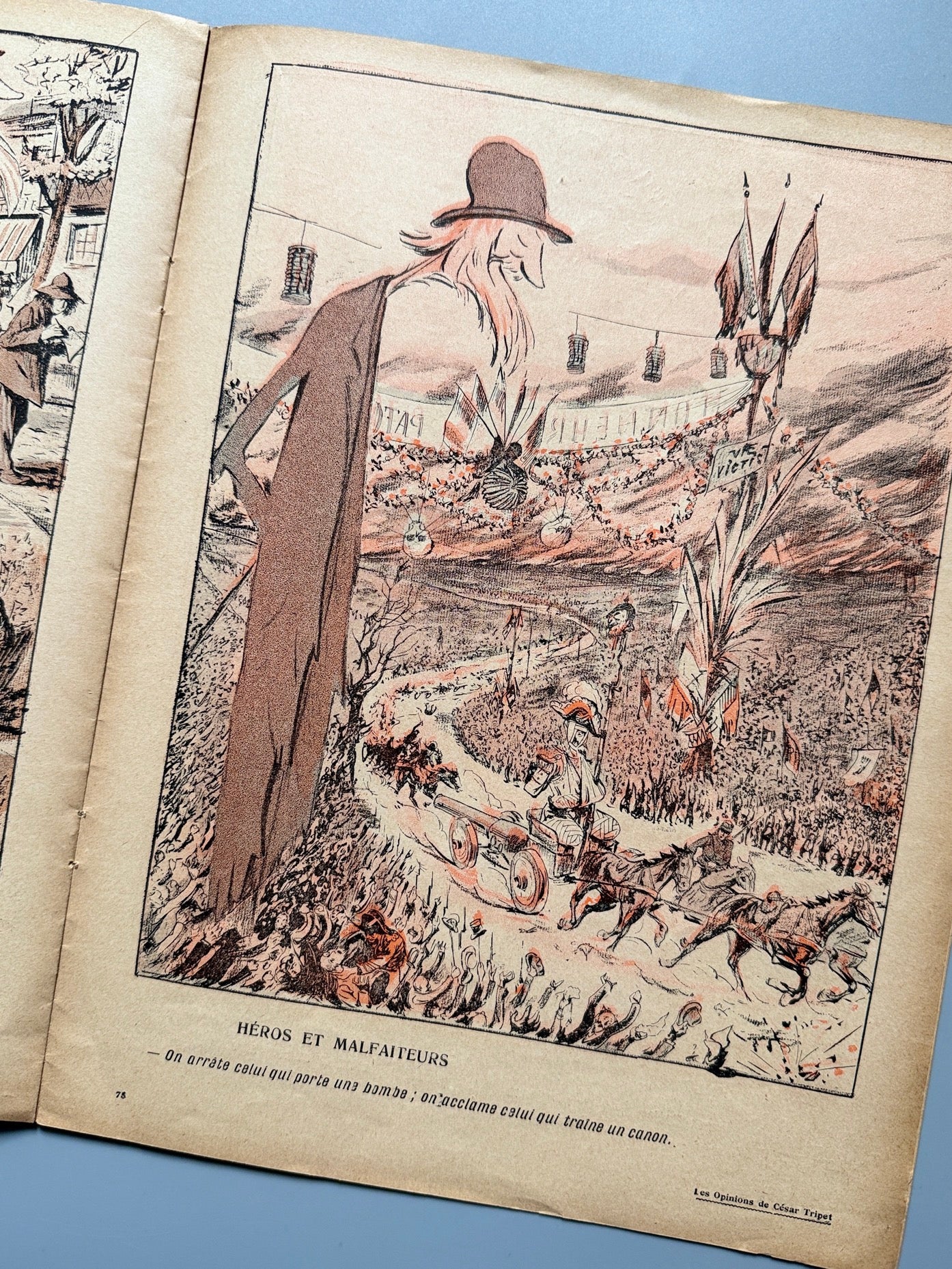 Libro de: L'Assiette au beurre. Les opinions de César Tripet, par Marius Savignol. Nª317 - 27 de abril de 1907