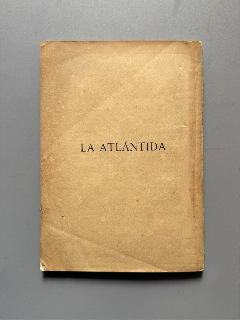 Libro de: La Atlántida, Jacinto Verdaguer - Librería de D. Juan Oliveres, ca. 1880