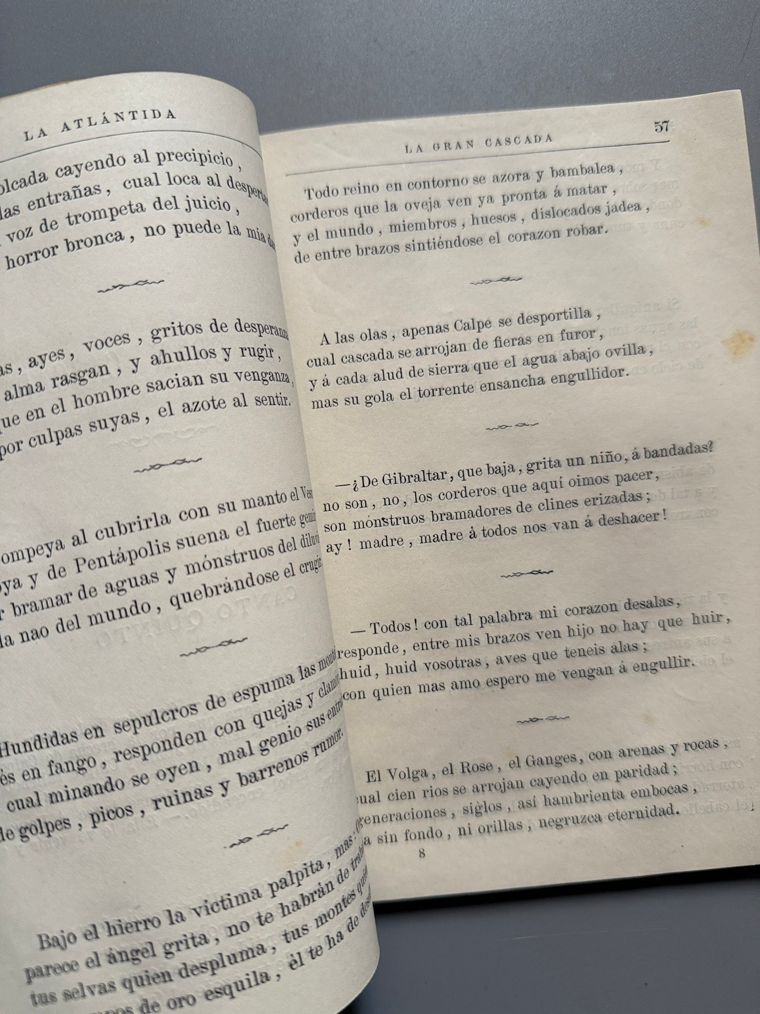 Libro de: La Atlántida, Jacinto Verdaguer - Librería de D. Juan Oliveres, ca. 1880