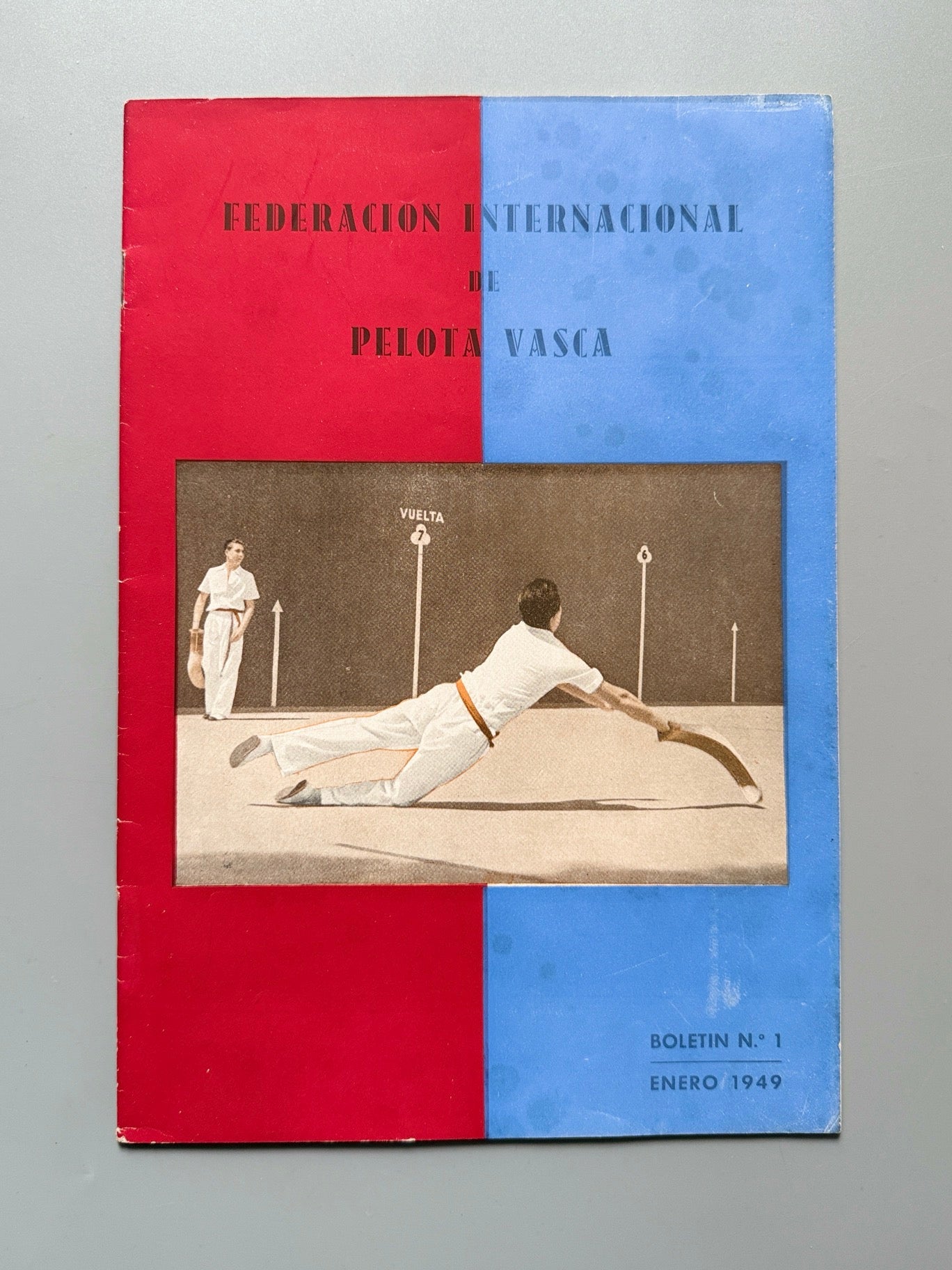 Federación Internacional de Pelota Vasca. Boletín nº1 - San Sebastián, enero de 1949