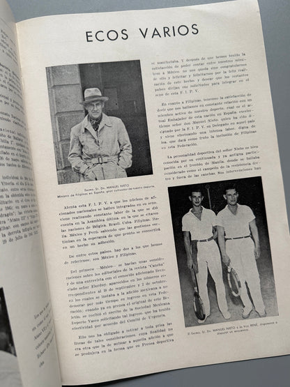 Libro de: Federación Internacional de Pelota Vasca. Boletín nº1 - San Sebastián, enero de 1949