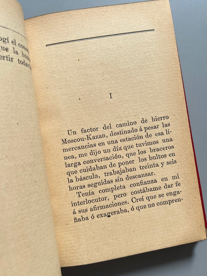 Libro de: La Esclavitud Moderna, Leon Tolstoy - Casa Editorial Maucci, 1901