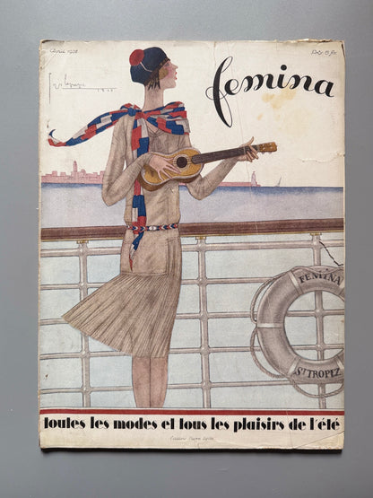 Femina. Revista de moda francesa - Pierre Lafitte, Robert Ochs, abril de 1928