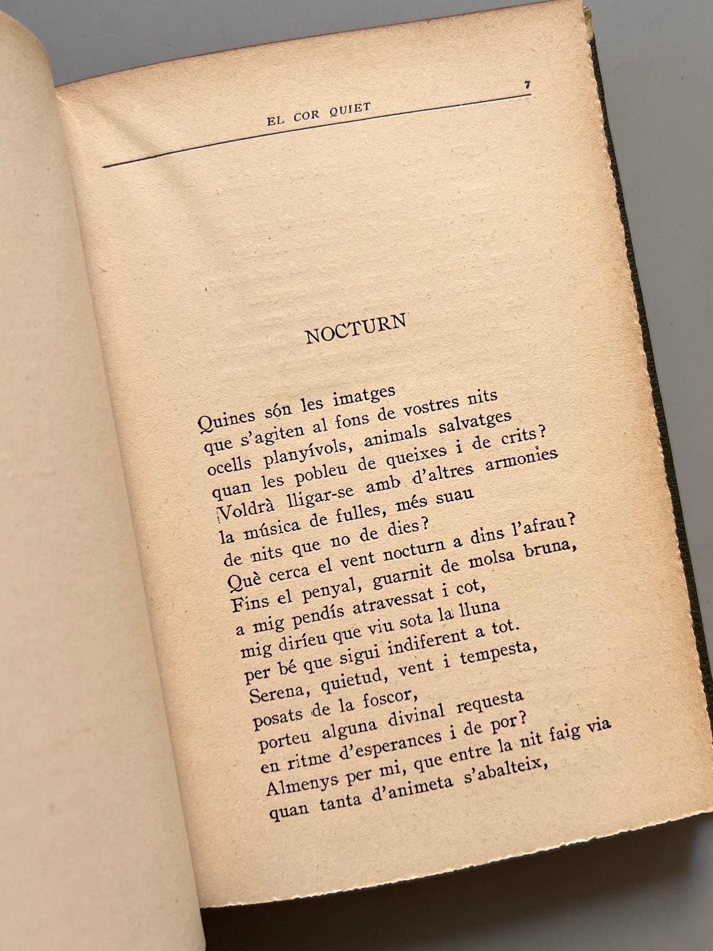 Libro de: El Cor Quiet, Josep Carner - Editorial Políglota, 1925