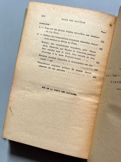 Libro de: Vers le Pôle, Fridtjof Nansen - Ernest Flammarion Editeur, ca. 1920