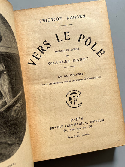 Libro de: Vers le Pôle, Fridtjof Nansen - Ernest Flammarion Editeur, ca. 1920