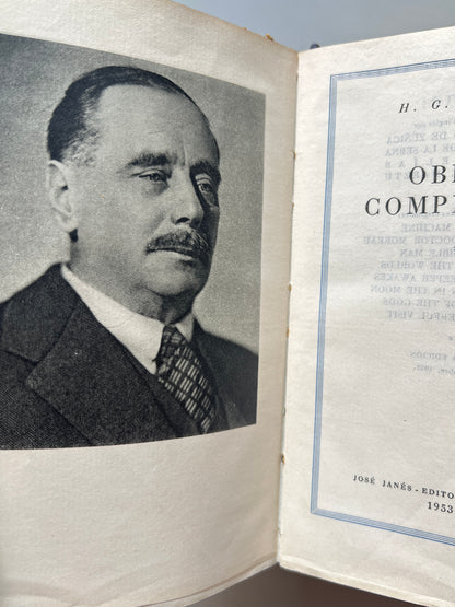 Libro de: Obras Completas, H. G. Wells - José Janés Editor, 1953-1954