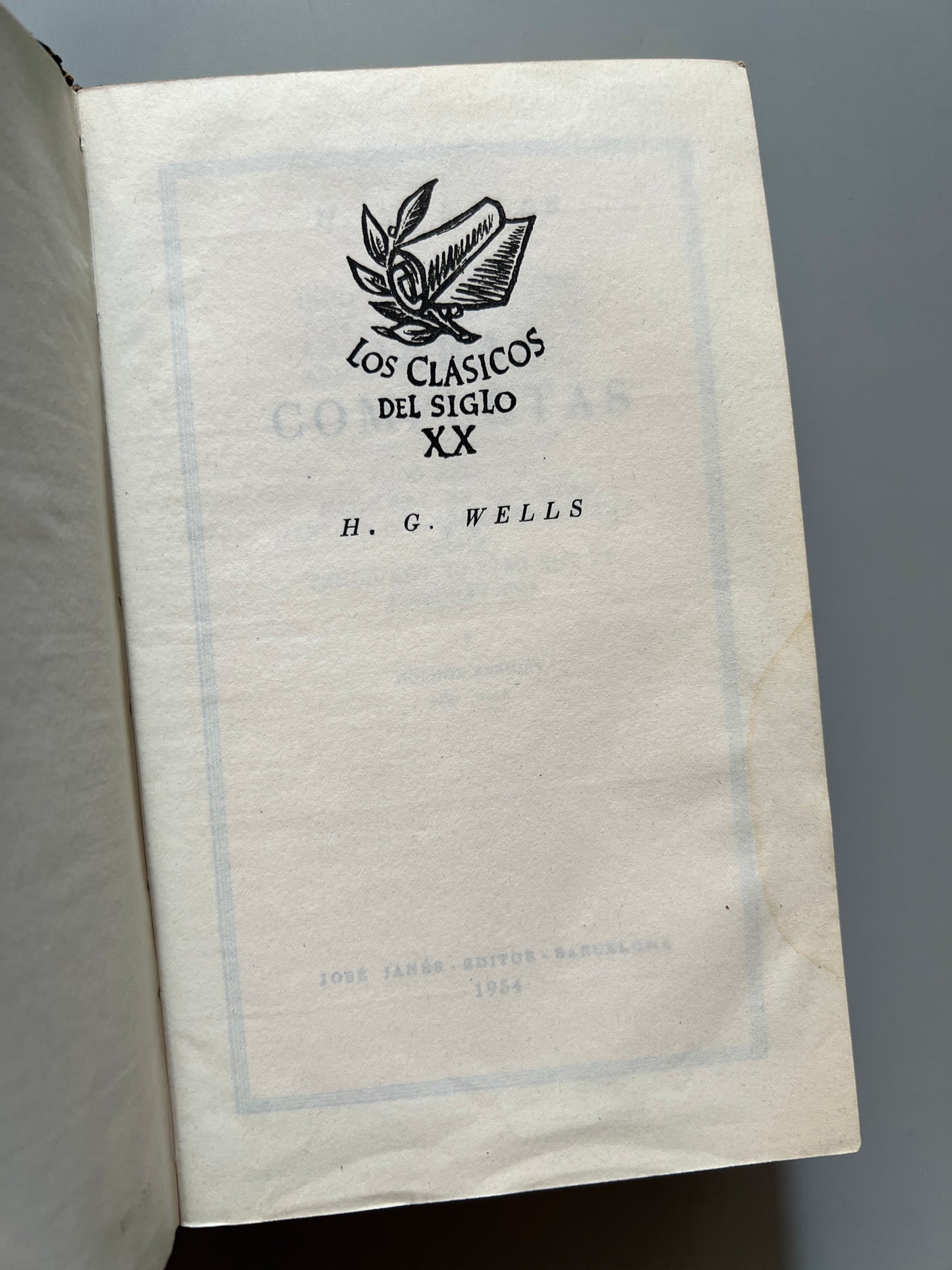 Libro de: Obras Completas, H. G. Wells - José Janés Editor, 1953-1954