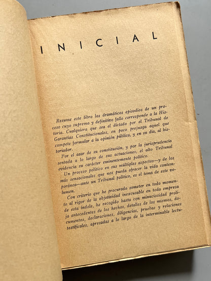 Libro de: El gobierno de la Generalidad en el banquillo, Alardo Prats - Imprenta Salvador Quemades, 1935