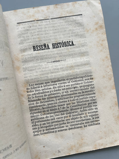 Libro de: Sucesos de la Bisbal y su distrito, Pedro Caimó - Librería de I. López, 1870