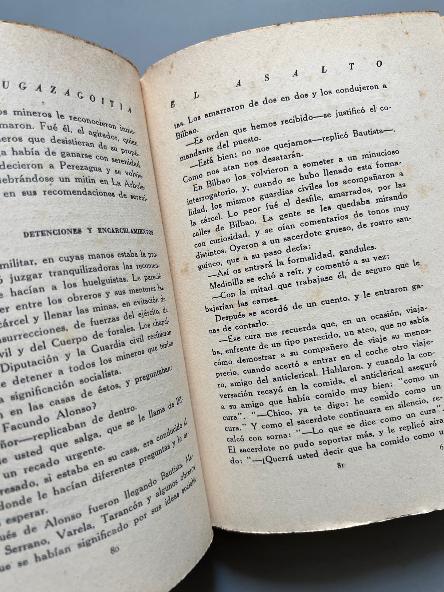 Libro de: El Asalto, Julián Zugazagoitia (primera edición) - Editorial España, 1930