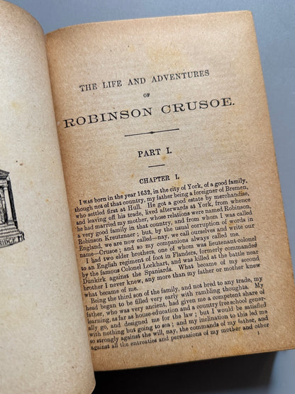 Libro de: The life and adventures of Robinson Crusoe, Daniel Defoe - S. W. Partridge & Co, ca. 1900