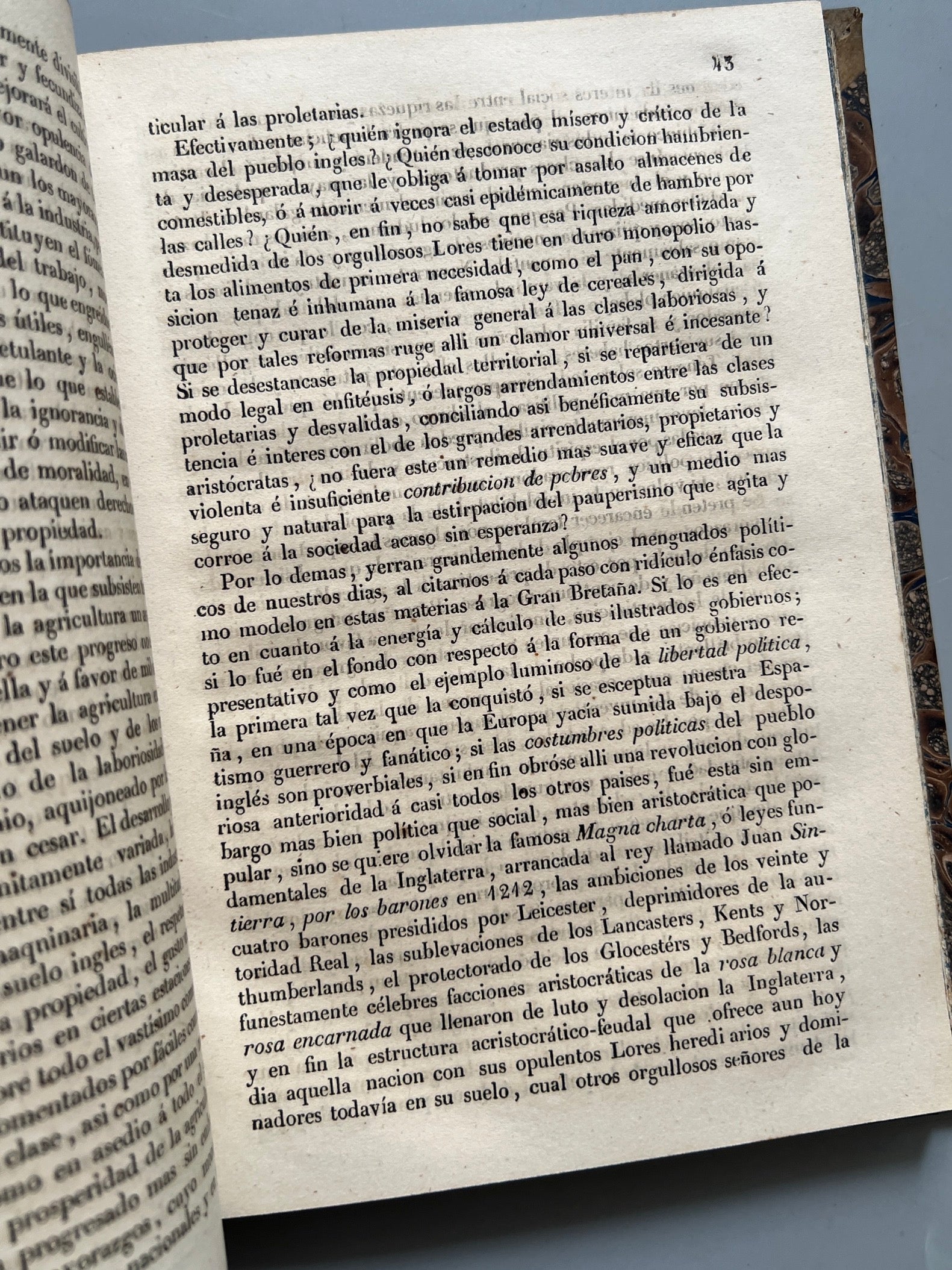 Libro de: La amortización civil y eclesiástica, J. F. Y R - Imprenta de D. Francisco Altamirano Editor, 1846