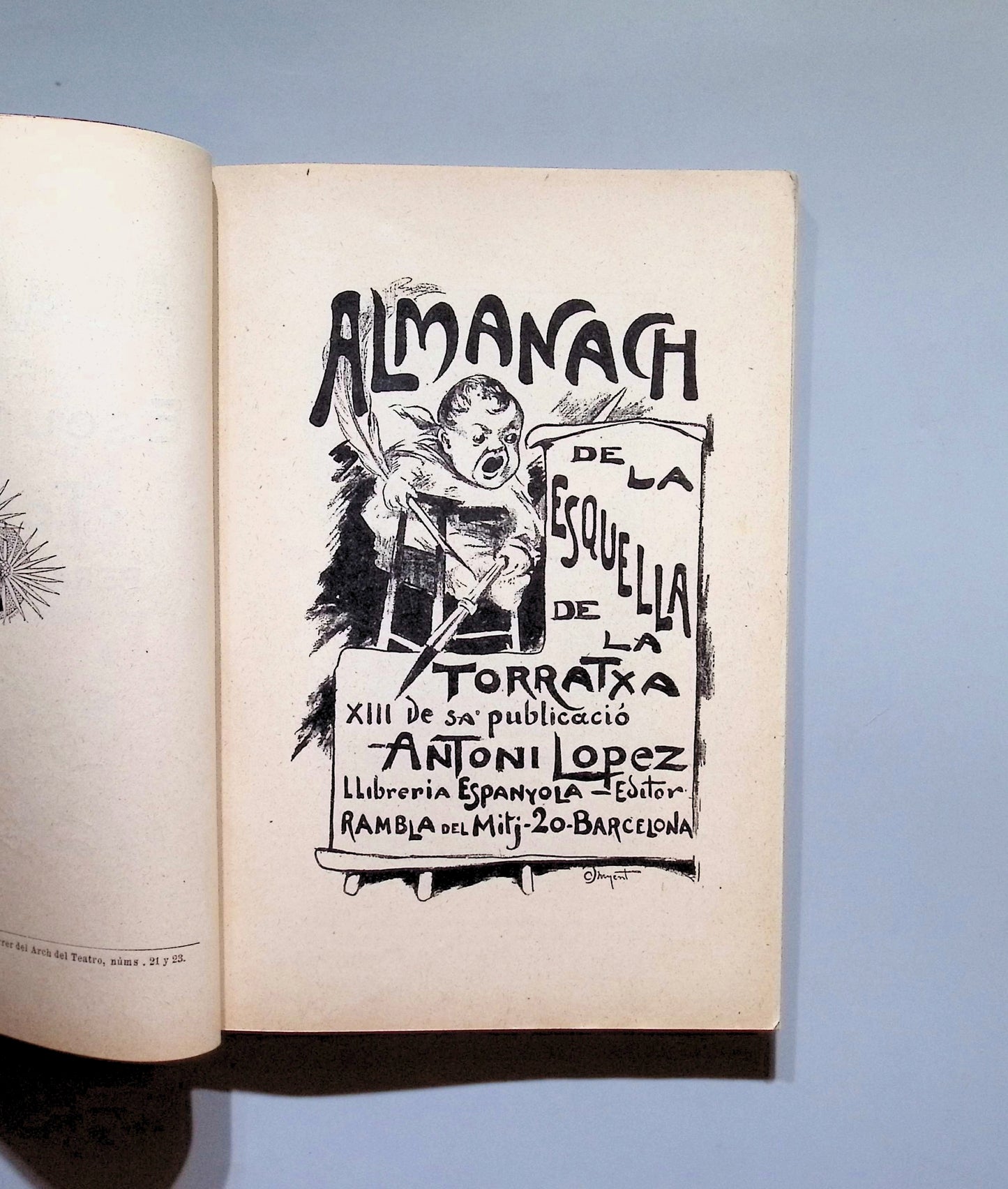 Libro de: Almanach De La Esquella De La Torratxa - Antoni Lopez Editor. 1901