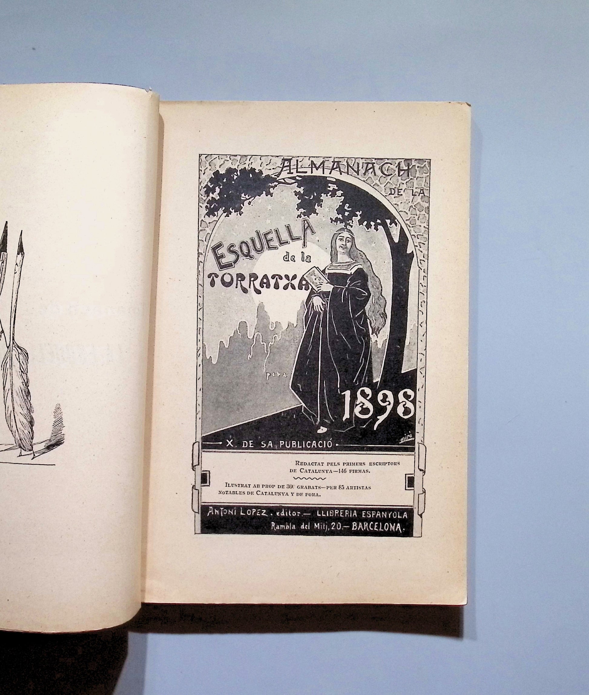 Libro de: Almanach De La Esquella De La Torratxa - Antoni Lopez Editor. 1898