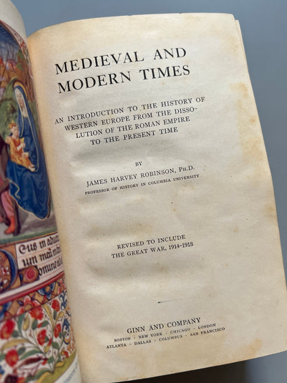 Libro de: Medieval and modern times, James Harvey Robinson - Ginn And Company, 1919