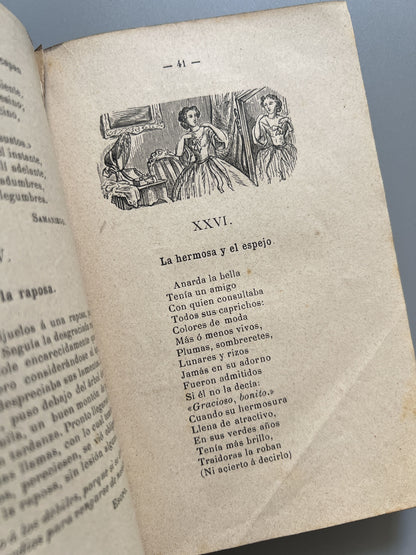 Libro de: Fábulas de Esopo, Samaniego e Iriarte - Librería de Juan y Antonio Bastinos, 1887