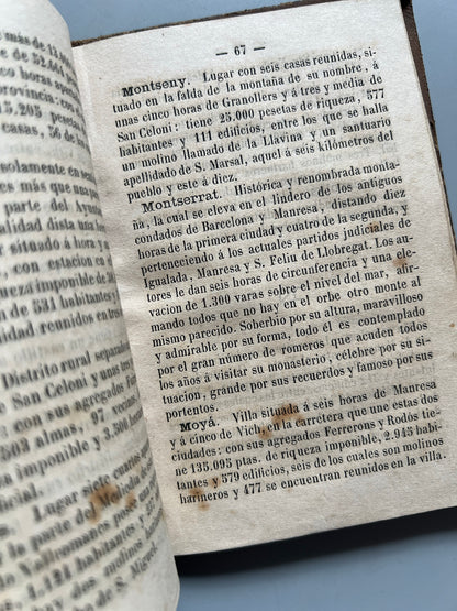 Libro de: Diccionario geográfico-estadístico de la provincia de Barcelona, Lorenzo Vidal y Tusell - 1877