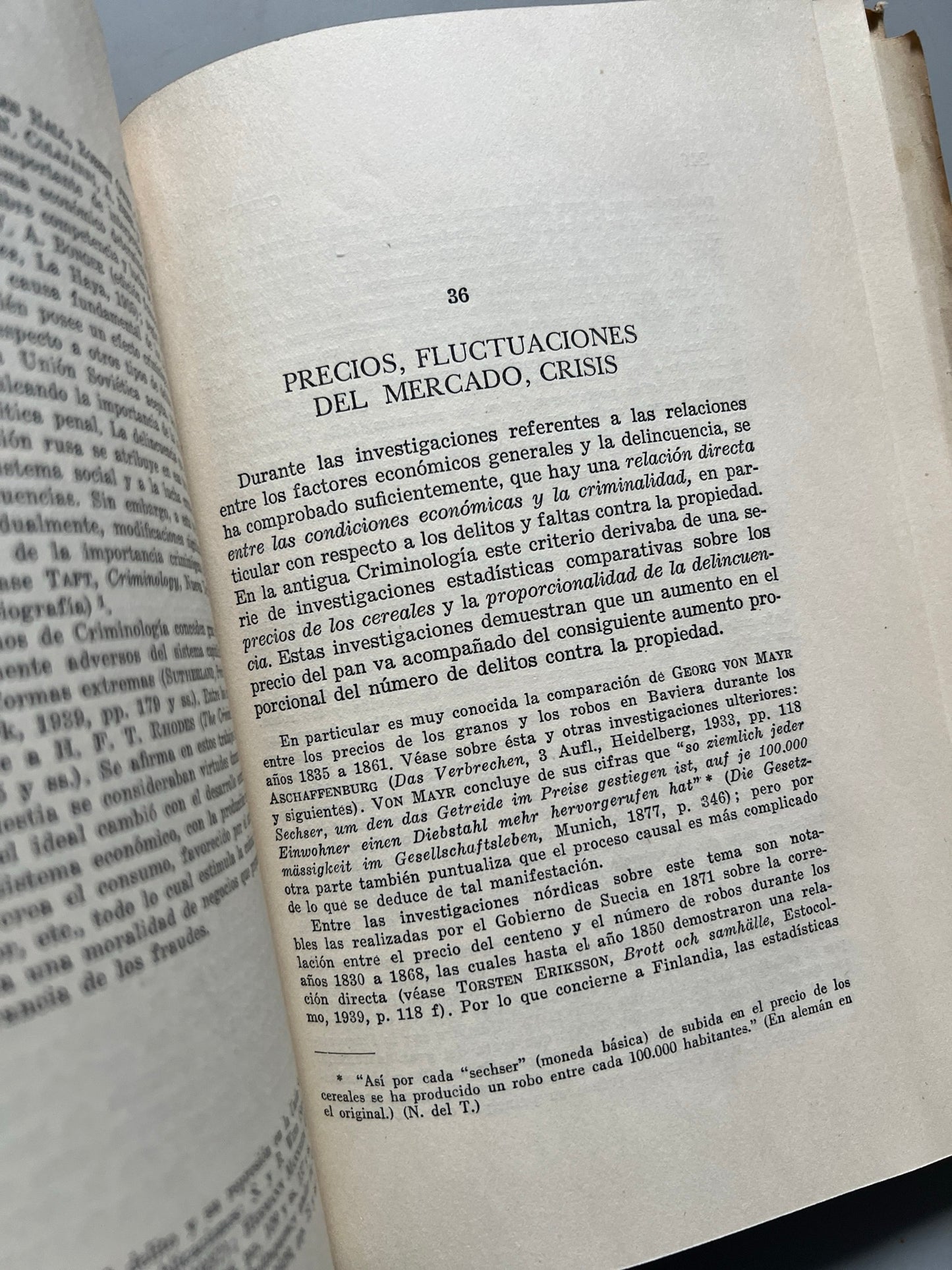 Libro de: Criminología, Stephan Hurwitz - Ediciones Ariel - 1956