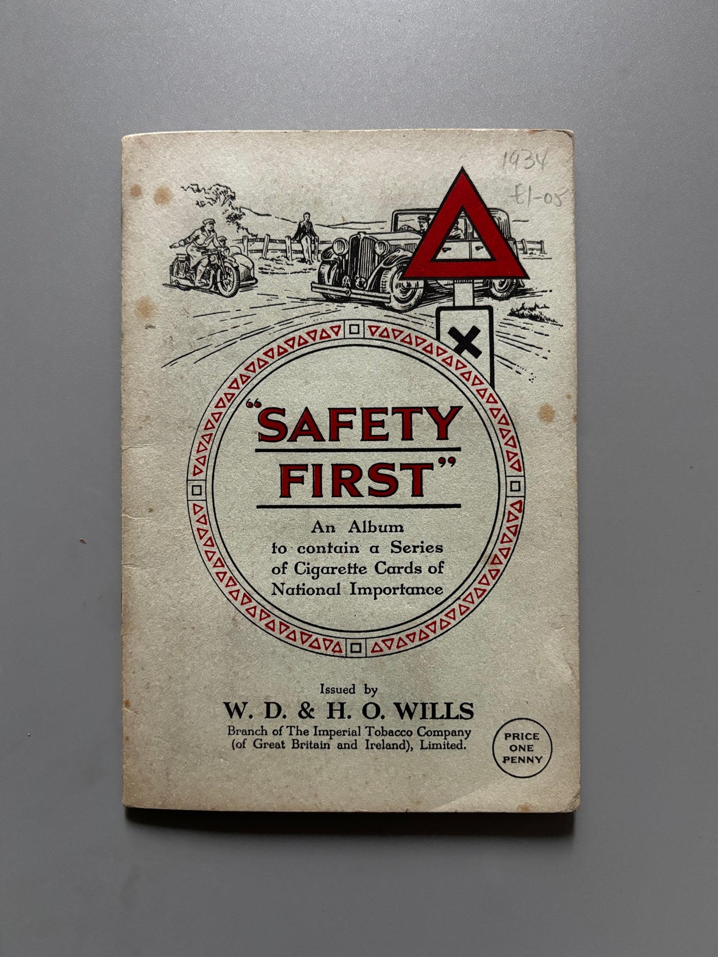 "Safety first", W. D. & H. O. Wills, album series of Cigarettes Cards of National Importance, 1934