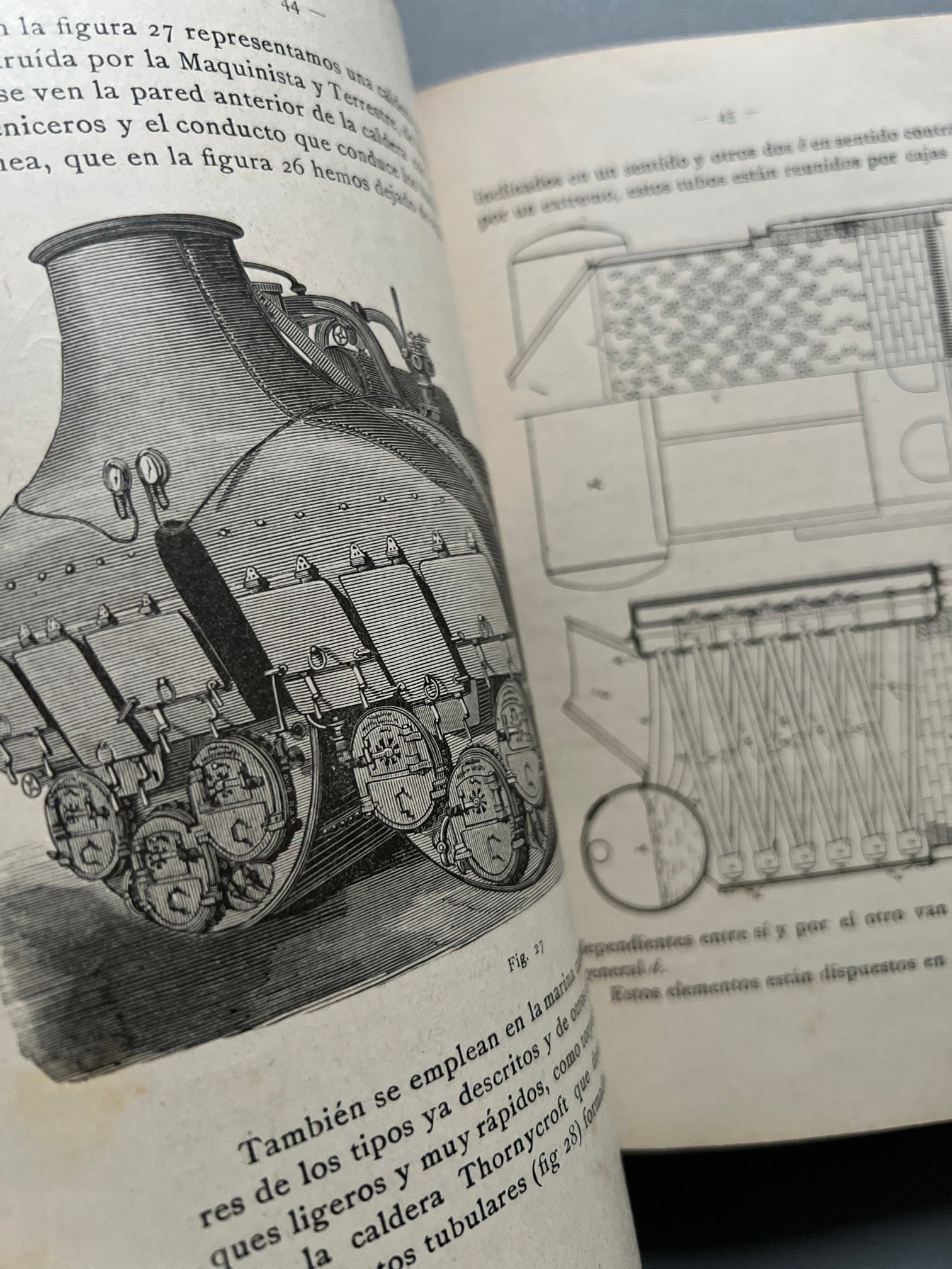 Libro de: Máquinas de vapor, Juan Rosich y Rubiera - Manuel Marín Editor, 1908