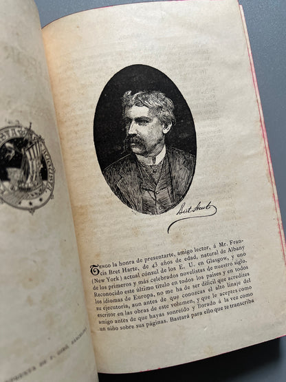 Libro de: Bocetos californianos, Bret Harte - Biblioteca Arte y Letras, 1883