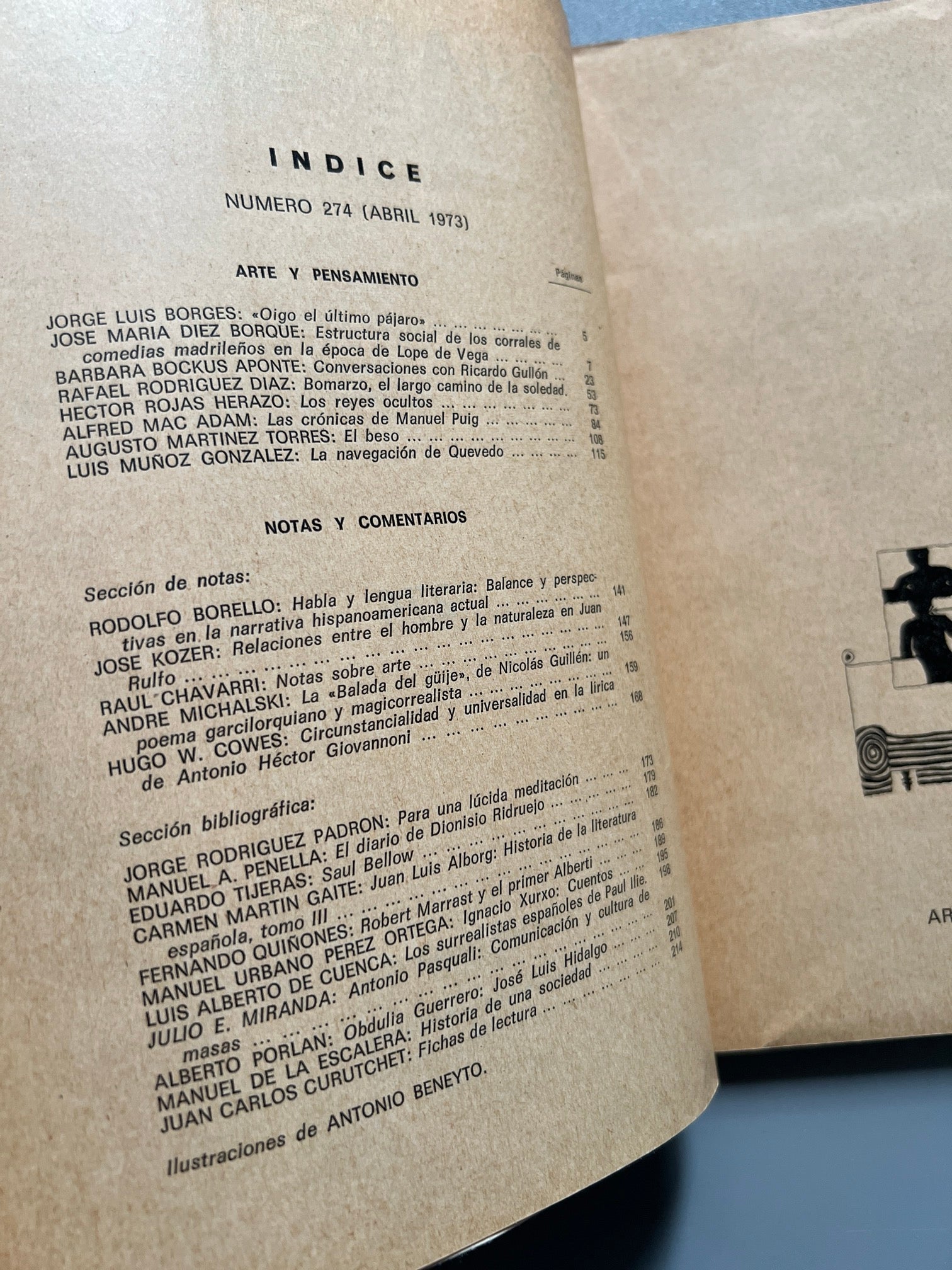 Libro de: Cuadernos hispanoamericanos nº274 - Ediciones Mundo Hispánico, 1973