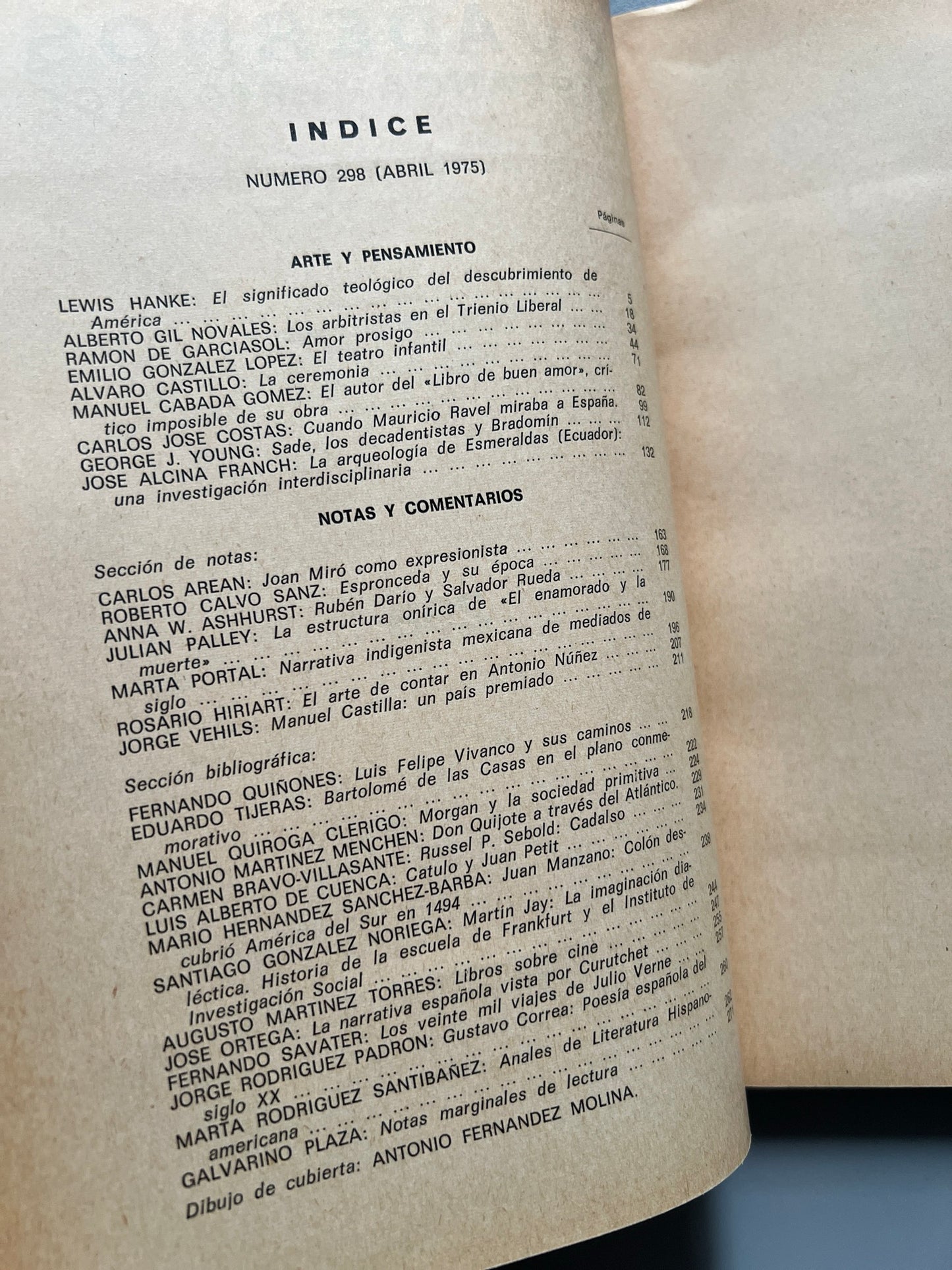 Libro de: Cuadernos hipanoamericanos nº298 - Ediciones Mundo Hispánico, 1975