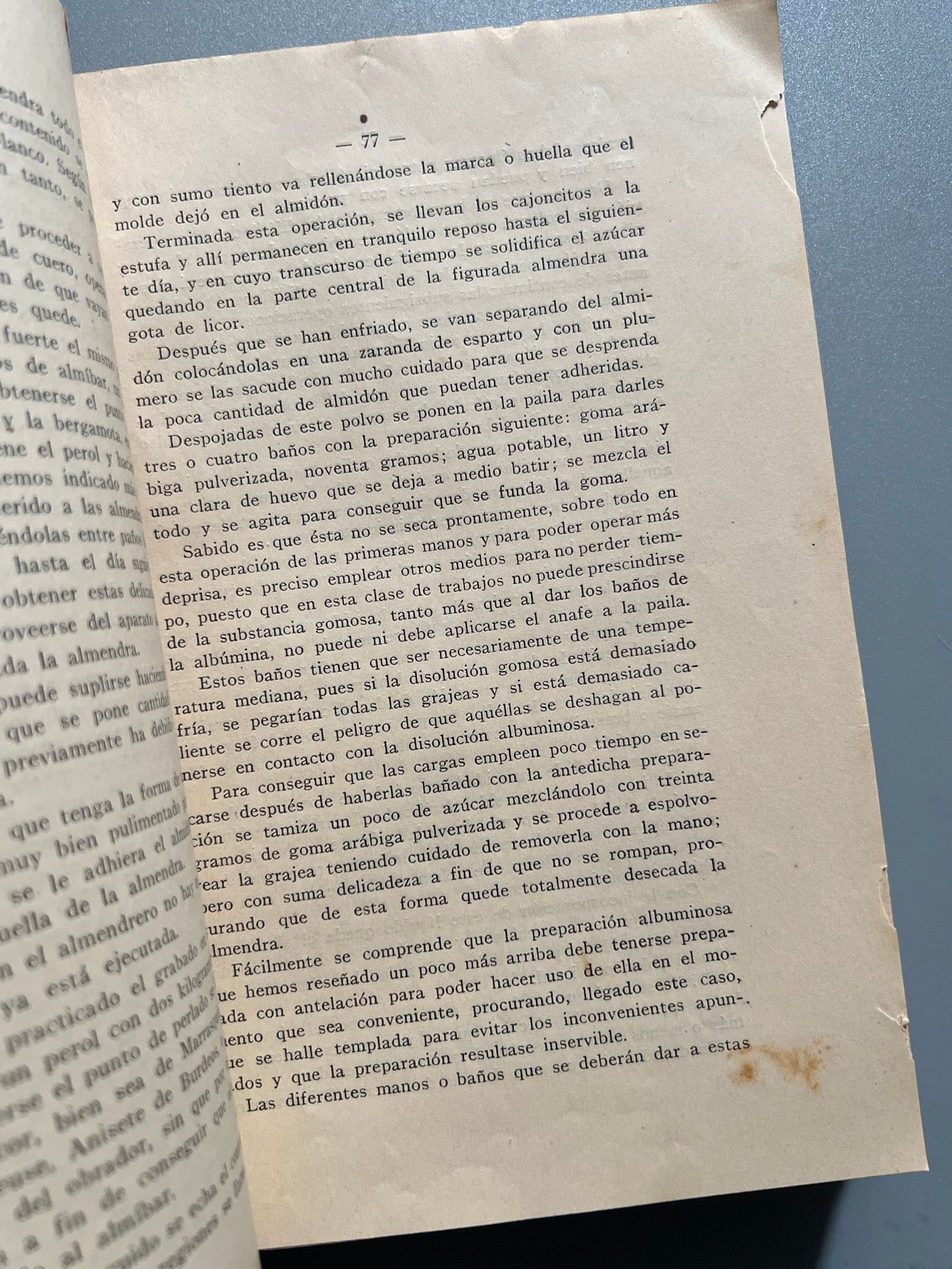 Libro de: Manual práctico de confitería, repostería y pastelería, Roberto Visconti - Barcelona, 1922