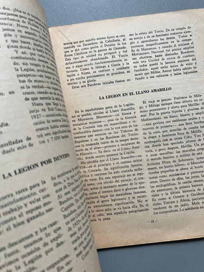 Libro de: La Legión española, Francisco Gómez de Travecedo - Temas Españoles, 1954