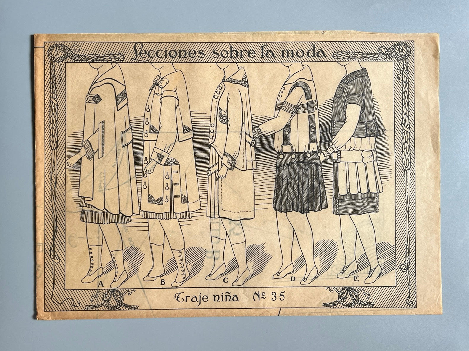 Lecciones sobre la moda. Traje niña nº35 - ca. 1915-20