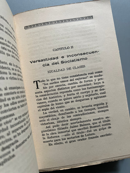 Libro de: El socialismo a la luz del Evangelio. Manual del obrero, José María Ruano - Editorial Católica, 1934