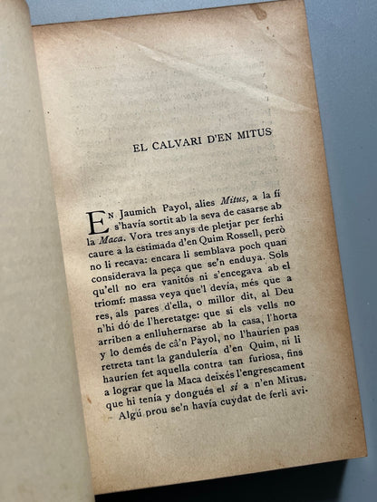 Libro de: Cayres vius, Victor Català (primera edición, encuadernación Brugalla) - Biblioteca Joventut, 1907