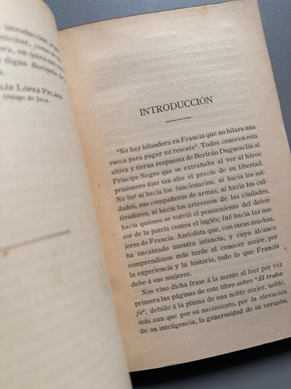 Libro de: El trabajo, Condesa Zamoyska - Gustavo Gili Editor, 1905