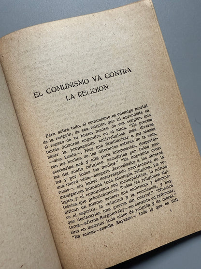 Libro de: Lo que es el comunismo, Fidel de Bolinaga - Talleres T. P. A, ca. 1940