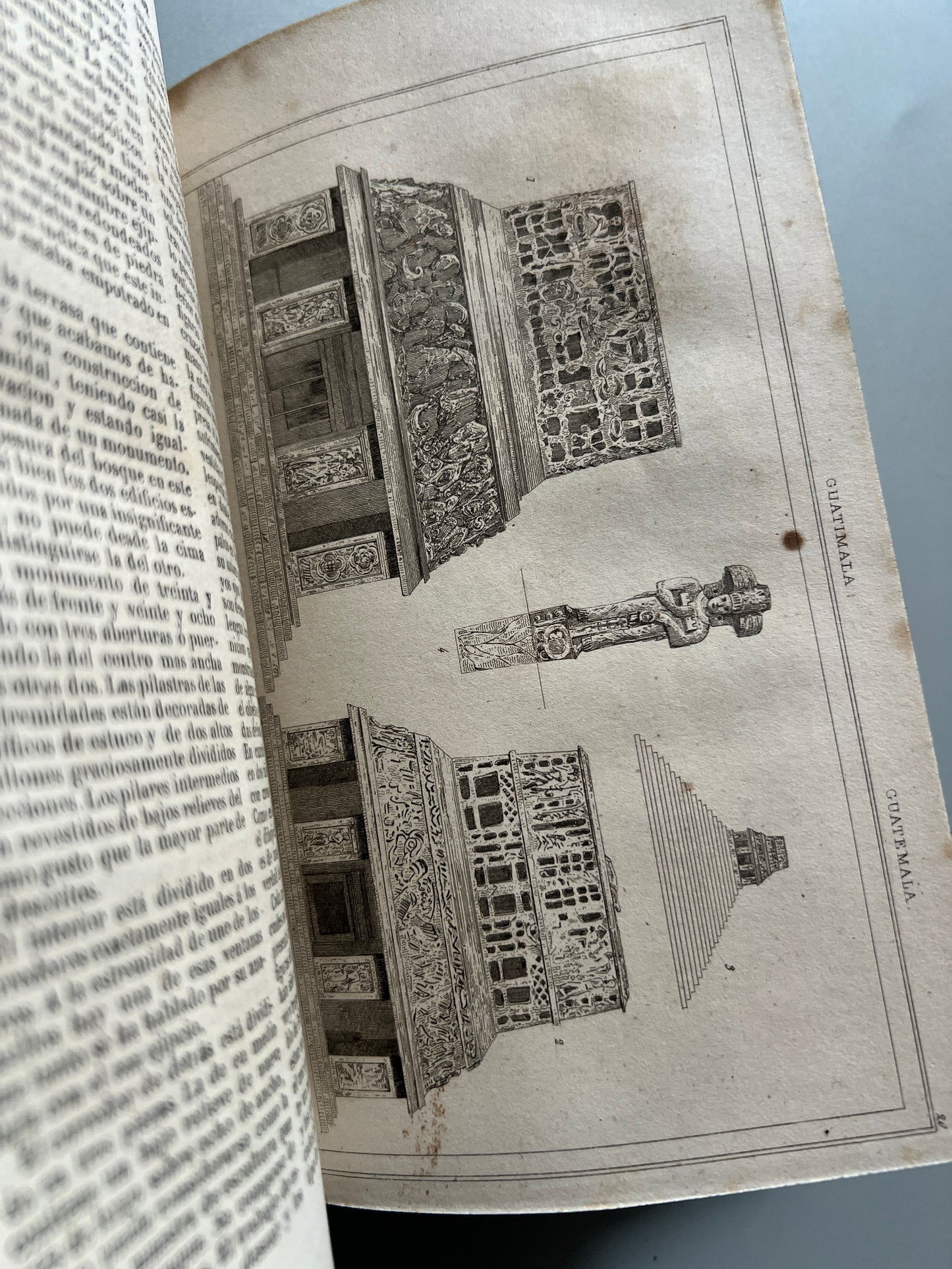 Libro de: Historia de Méjico, M. de Larenaudière. Historia de Guatemala y Perú - Imprenta del Imparcial, 1844